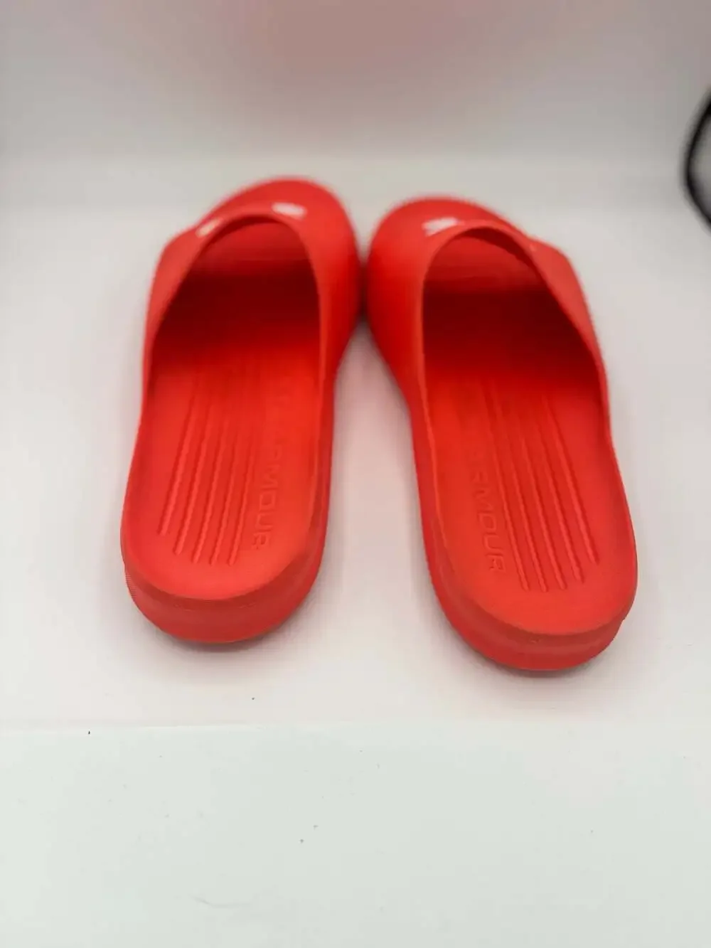 Under Armour Unisex UA Core PTH Slide Sandals, peachy orange color